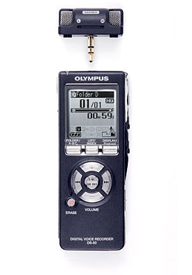 The Olympus DS-50 is a high quality stereo recorder for recording memos, lectures, interviews and small meetings and focus groups