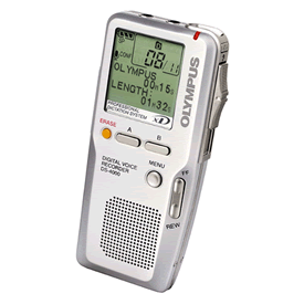 Olympus DS4000 Digital Dictation Recording Unit. At 103g this digital voice recorder is also extremely lightweight.